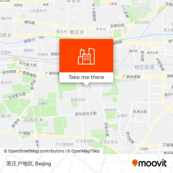 黑庄户地区 map