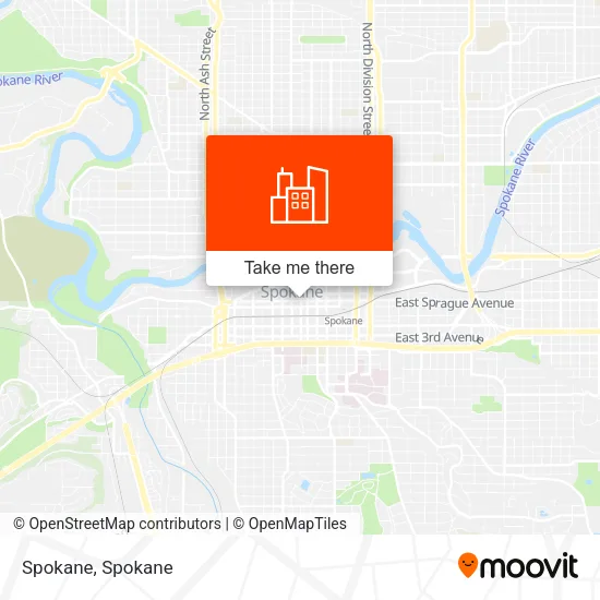 Spokane map