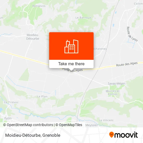Moidieu-Détourbe map