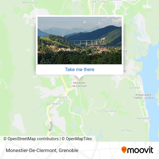 Monestier-De-Clermont map
