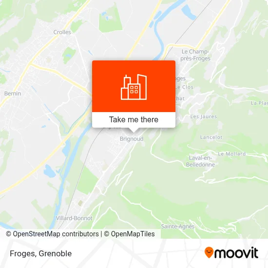 Froges map