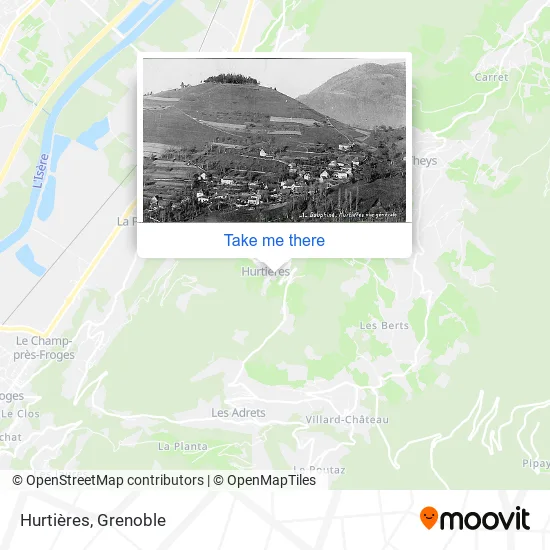 Hurtières map
