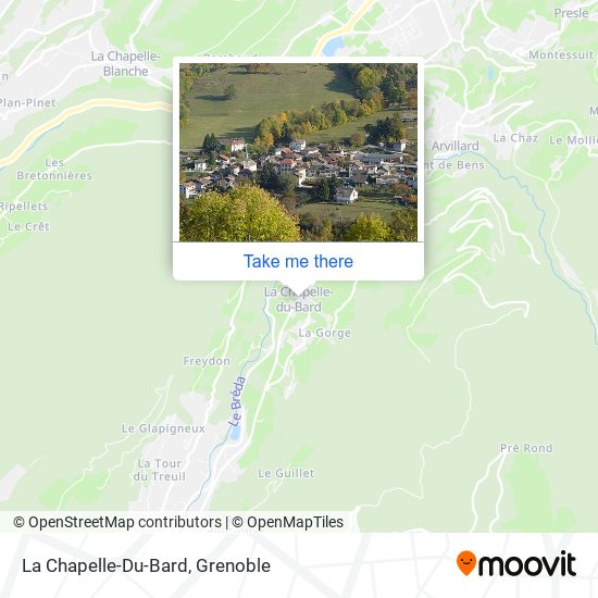 Mapa La Chapelle-Du-Bard