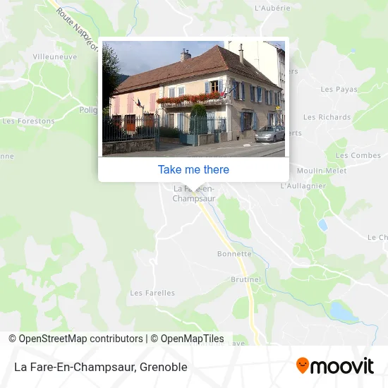 La Fare-En-Champsaur map