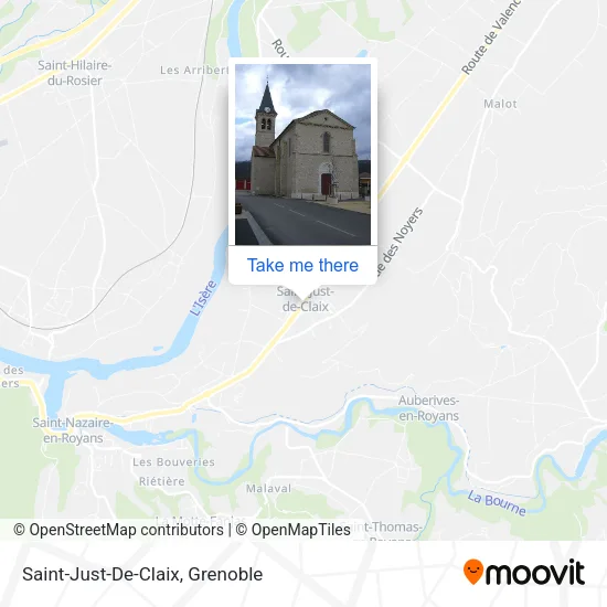 Saint-Just-De-Claix map