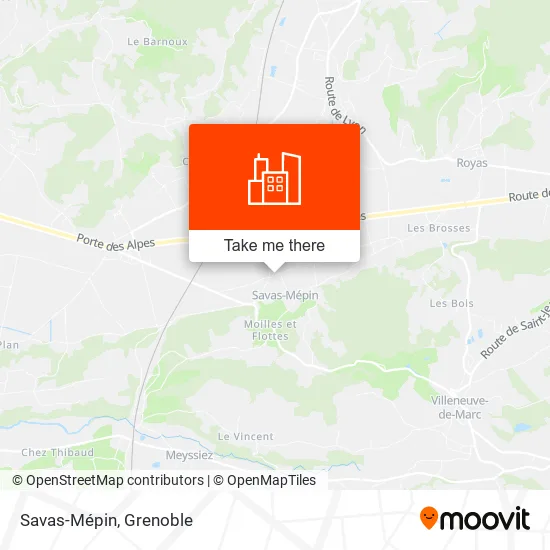Savas-Mépin map