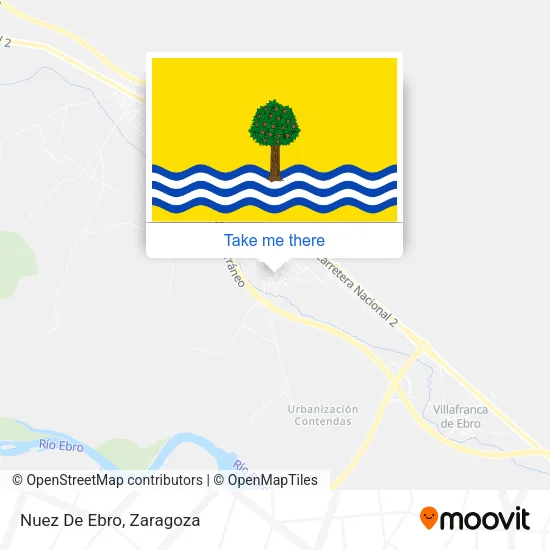 Nuez De Ebro map