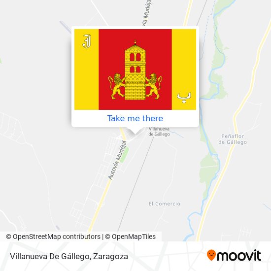 Villanueva De Gállego map