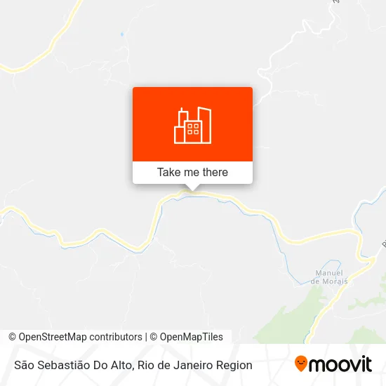 São Sebastião Do Alto map