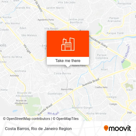 Costa Barros map