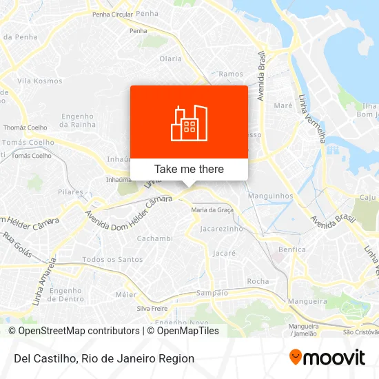 Del Castilho map