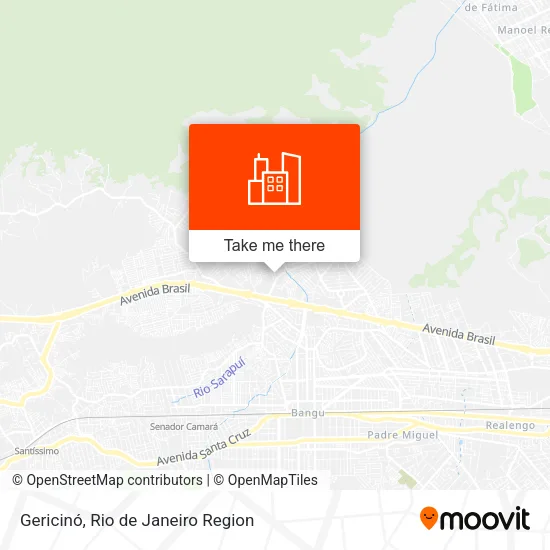 Gericinó map