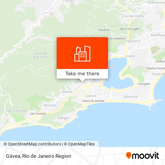 Gávea map