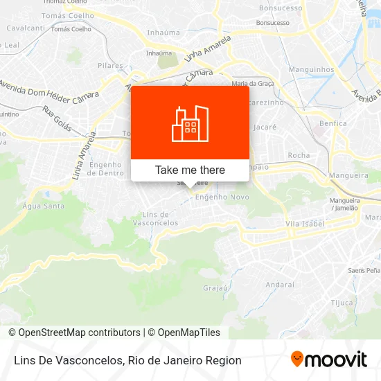 Lins De Vasconcelos map