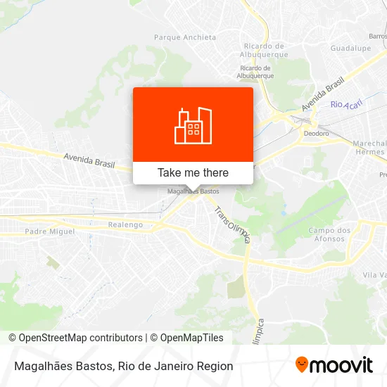 Magalhães Bastos map