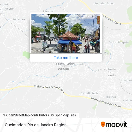 Queimados map
