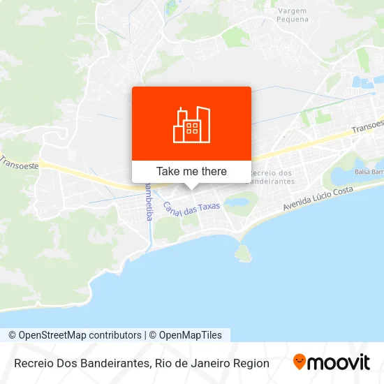 Recreio Dos Bandeirantes map