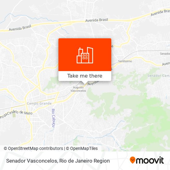 Senador Vasconcelos map