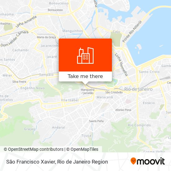 São Francisco Xavier map
