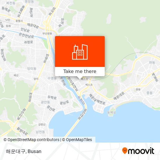 해운대구 map