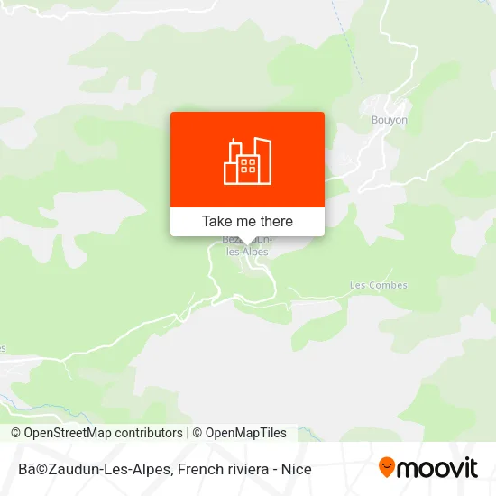 Bã©Zaudun-Les-Alpes map