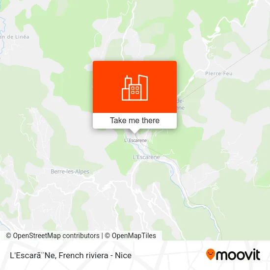 L'Escarã¨Ne map