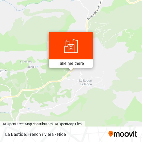 La Bastide map