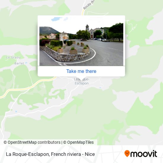 La Roque-Esclapon map