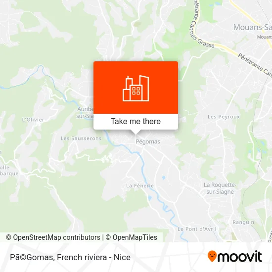Pã©Gomas map