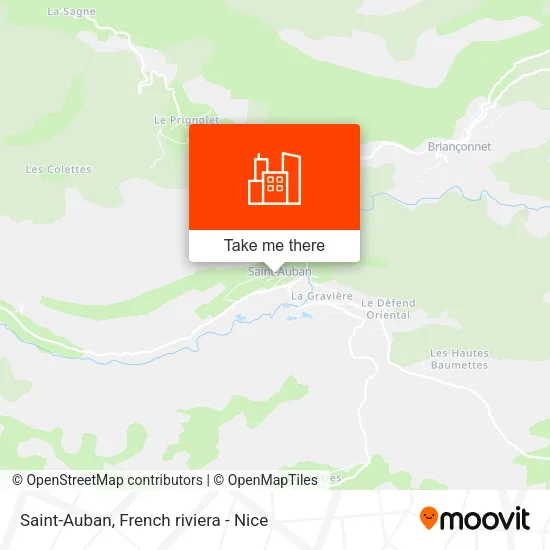 Saint-Auban map