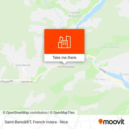 Saint-Benoã®T map