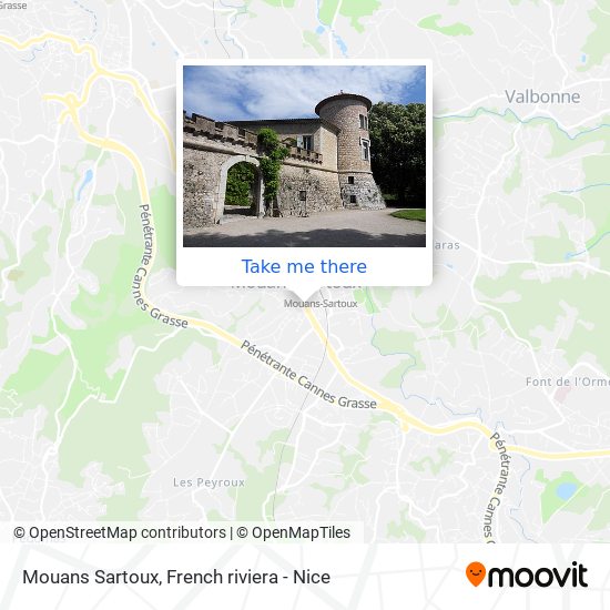 Mouans Sartoux map