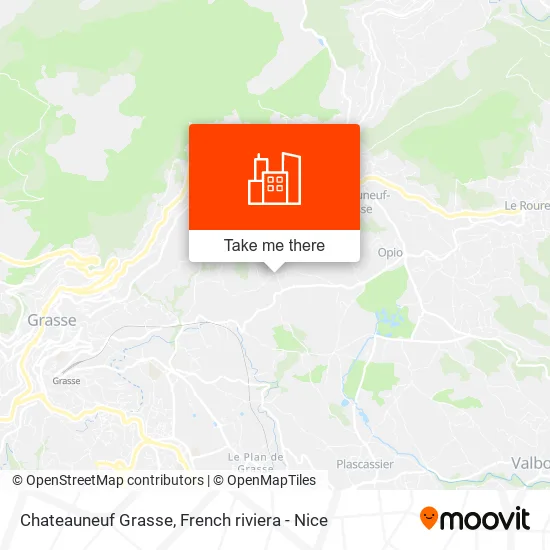 Chateauneuf Grasse map