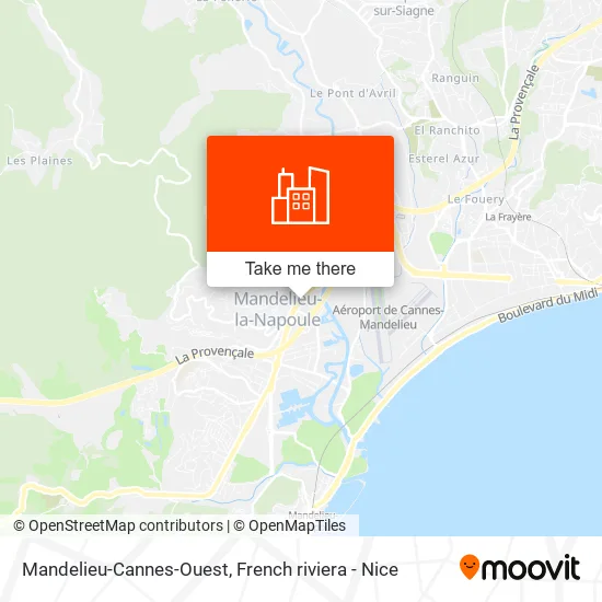Mandelieu-Cannes-Ouest map