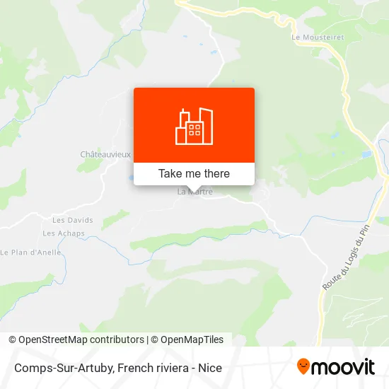 Comps-Sur-Artuby map