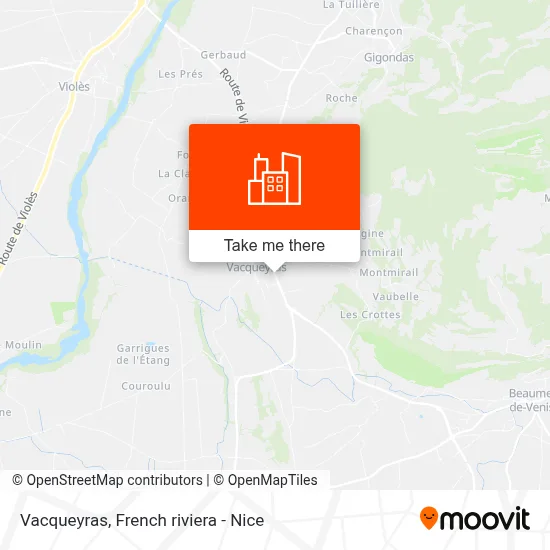 Vacqueyras map