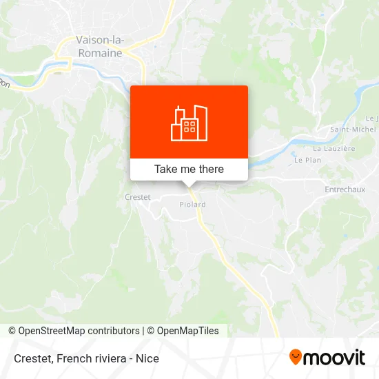 Crestet map