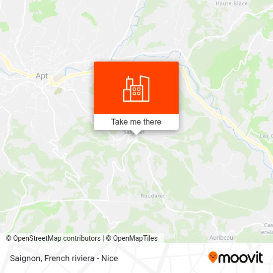 Saignon map