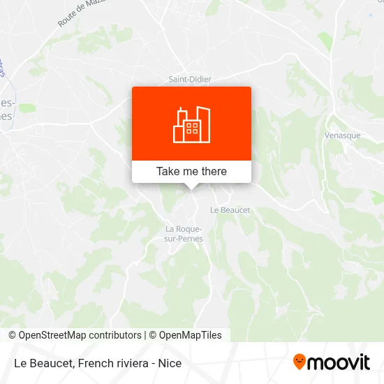 Le Beaucet map