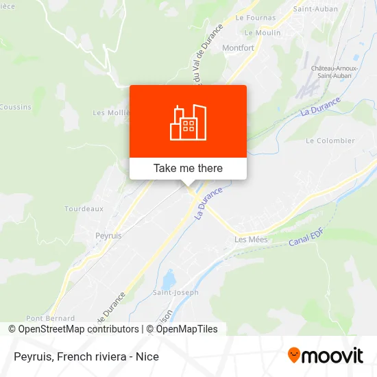 Peyruis map