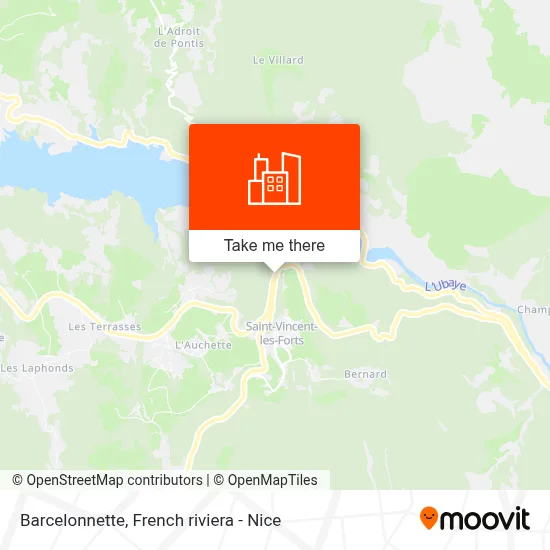 Barcelonnette map