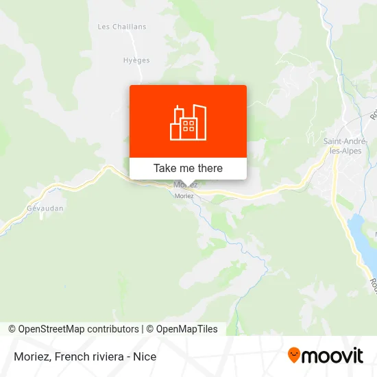 Moriez map