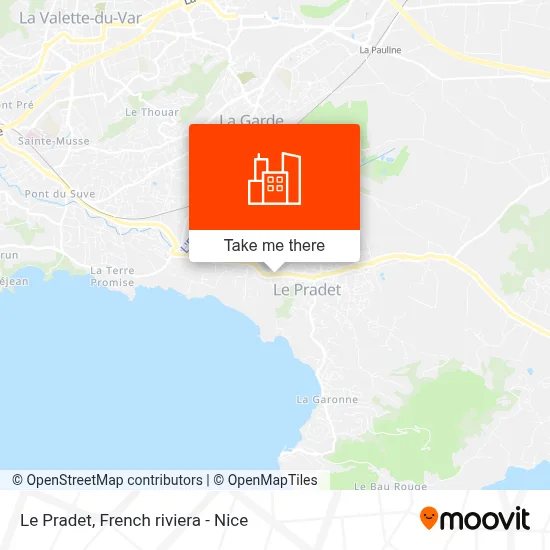Le Pradet map