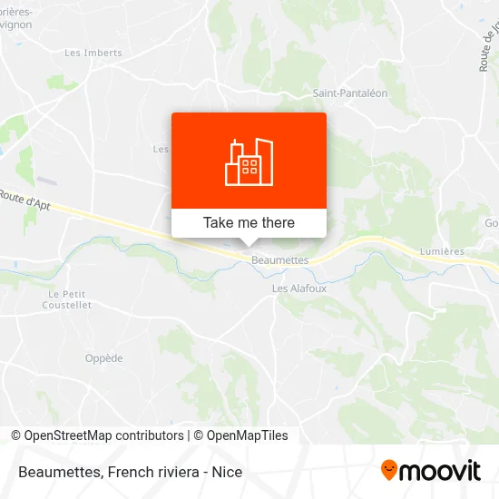 Beaumettes map