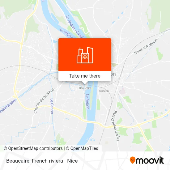 Beaucaire map