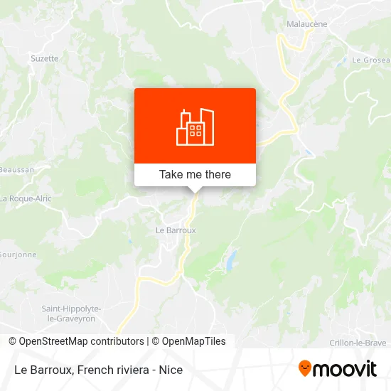 Le Barroux map