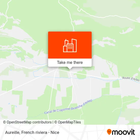 Aureille map