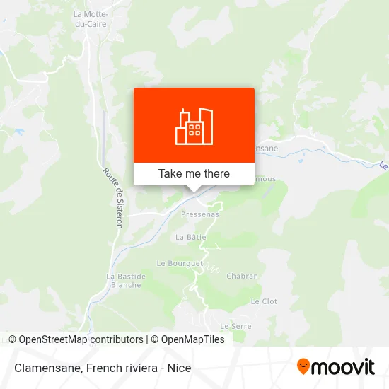 Clamensane map