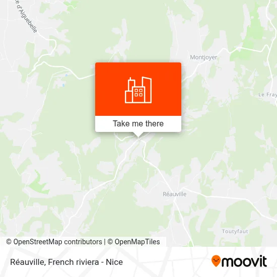 Réauville map