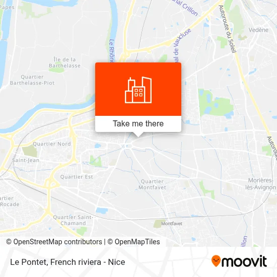Le Pontet map